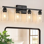 Unicozin Modern Bathroom Light Fixtures, 4 Vanity Lights Over Mirror, B.... Fixed Price $57.78.