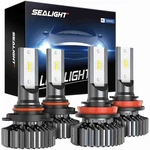 Sealight S1 9005 Hb3 H11 H8 H9 Led Headlight Bulbs Combo White 6000k 4pcs. Fixed Price $39.89.