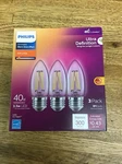 Philips Ultra Definition 40w Equivalent Soft White B11 Medium Led Decorative. Fixed Price $18.00.