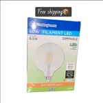 Westinghouse 5317520 Pack Of (6) 6.5 Watt Dimmable G40 Medium - Clear Soft White. Fixed Price $39.00.