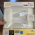 Utilitech Led Soft White 650 Lumens Recessed Retrofit Downlight Fits 5" - 6".. Fixed Price $15.00.