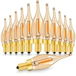 12-pk Led Vintage Candelabra Bulb 0.7w=7w E12 Edison C22t Night Light Mini. Fixed Price $31.98.