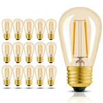 Hizashi 15 Pack S14 Led Bulbs Outdoor String Lights Amber 2200k Dimmable Waterpr. Fixed Price $57.45.