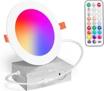 Recessed Lighting 4 Inch Rgbcw Color Changing 12w Led Downlights W/ Junction. Fixed Price $23.50.