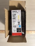 Lot Of 6 - Satco S9960 Led Chandelier Filament 5.5w =60w Clear 120v Candelabra. Fixed Price $21.00.