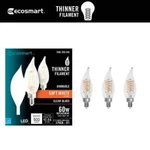 Ecosmart 60-watt Equivalent Ba11 Dimmable E12 Light Bulb Soft White (3-pack). Fixed Price $9.29.