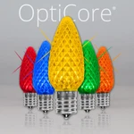 Opticore C9 Led Twinkle Shatterproof Christmas Lights Replacement Bulbs 25 Pack. Fixed Price $63.99.