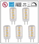 Cbconcept Ul-listed 12v G6.35 Led Light Bulb,5-pack,3w,dimmable,330lm,pure White. Fixed Price $17.95.