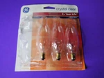 New Ge 76239-60 Cac?cl?cd4-mpd Ca10 Decor Light Bulb Pack Of 3 Bulbs. Fixed Price $2.00.