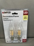 Satco S21841 Led 4w Decorative/ Flame - Soft White (2 Bulb Pack). Fixed Price $9.95.