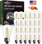 Led Bulbs S14 E26 Outdoor Edison Lights 2w (25pack)for String Light Replacement. Fixed Price $26.99.