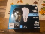 Ecosmart-2-pack Daylight Clear Glass Spiral Thin Filament Bulbs-dimmable.. Fixed Price $10.22.