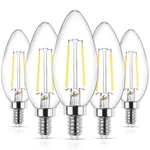 Ascher E12 Led Classic Candelabra Clear Light Bulbs 4w, Equivalent 40w, Daylight. Fixed Price $19.48.