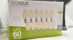 (12) Sigalux B10 / E12 Led Bulb Base 60 Watt Chandelier Light Bulbs Dimmable. Fixed Price $20.00.
