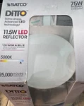 Lot Of 3- Satco S9637 - 11.5 Watt Br30 Led Dimmable Light Bulbs 5000k. Fixed Price $7.00.