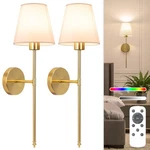 Set Of 2 Niorsun Battery Operated Wall Sconce,gold Rechargeable Lights With. Fixed Price $59.95.