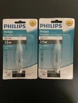 Philips Postlight Candelabra Base, Clear Ba9, 25w Light Bulb, 150 Lumens. Fixed Price $8.50.