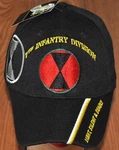 New Black 7th Seventh Infantry Division Us Army Hat Ball Cap Light Silent Deadly. Fixed Price $12.99.