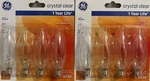 8 Ge 40w Crystal Clear Flame Tip Ca-type Light Bulbs W/candelabra Base. Fixed Price $20.99.