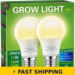Briignite Led Grow Light Bulb A19 11w Full Spectrum - 2 Pack. Fixed Price $29.99.
