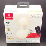 Globe Dimmable Wi-fi Smart 3000k Warm White Led Light Bulbs 2pk, No Hub Required. Fixed Price $19.95.