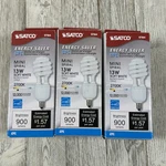 3-pack Satco S7364 13w Mini Spiral Cfl Soft White 2700k Candelabra Base Bulb. Fixed Price $12.99.