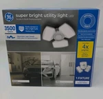 Ge Led 30w Daylight Super Bright Utility Light Fixture White - Garage New. Fixed Price $11.23.