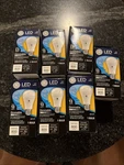 S25b- Lot Of 7 Ge Led 10w Dimmable Bulb, A19 67511 60w, Soft White 800 Lumens. Fixed Price $24.00.