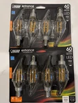 (8) Feit Electric Led (60-watt ) Ba10 E12 Candelabra Dimmable Filament Cec Clear. Fixed Price $24.99.