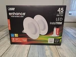 Feit Electric 4" Instatrim Kits 45 Watt Dimmable Adjustable Recessed Downlight. Fixed Price $20.00.