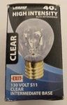 New**feit Electric 40 Watt 130v S11 High Intensity Clear Light Bulb 40s11n-130. Fixed Price $2.25.