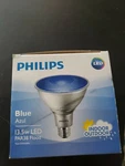 Philips Non-dimmable 13.5w Blue 40 Led Bulb, Outdoor And Enclosed Fixture Rated. Fixed Price $6.99.