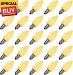 C7 Led Replacement Christmas Light Bulbs, Shatterproof Bulbs For Christma. Fixed Price $27.11.