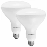 Luxrite Br40 Led Flood Light Bulb 85w Equiv. Dimmable 3500k 1100lm E26 2-pack. Fixed Price $30.99.
