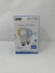 Feit Electric 60 Watt White Smart Wifi Alexa Bulb Eq A19 2-pack Om60/cct/ca/ag/2. Fixed Price $11.98.
