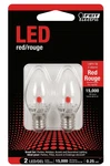 Feit Electric Bpc7/r/ledg2/2 C7 Red Led Holiday & Party Light Bulb, 2-pack. Fixed Price $25.95.