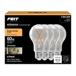 Feit Electric A19 Led Light 60-watt Equivalent, 4-pack, 60w (bright White). Fixed Price $20.41.