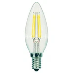 Satco S9960 Led Chandelier Filament 5.5w =60w Clear 120v Candelabra E12 Torpedo. Fixed Price $5.95.