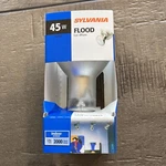 (1) 1567-0 Sylvania R20 45w Warm White Dimmable Indoor Floodlight 45r20/rp. Fixed Price $9.99.