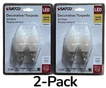 Satco S21830 5.5 Watt B11 Led Bulb Frosted E12 Candelabra Base ( 2-2 Packs ) New. Fixed Price $17.99.