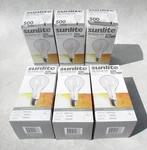 6 Sunlite 500ps35/cl/mog/3 500w 130v Clear Mogul Base Light Bulbs 6500 Lumens. Fixed Price $32.00.