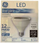 Led Light Bulb Low Glare 1000 Lumens Flood Lights Ge Par30 Energy Efficient New. Fixed Price $9.99.