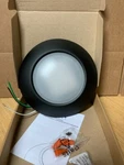 Maxim Lighting Diverse 7.5-in Black Flush Mount Light Led Energy Star. Fixed Price $15.99.
