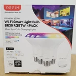 Orein Matter Br30 Smart Led Bulb 4-pack E26 Wifi Color Change Music Sync. Fixed Price $48.48.