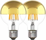 Half Gold Light Bulb Dimmable, 6w (equivalent 60 Watt) G80/ G25 Globe Shape Deco. Fixed Price $34.67.