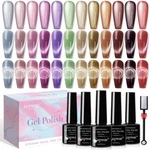 Supwee 12 Colors Moonlight Cat Eye Magnetic Gel Nail Polish Kit Long Lasting. Fixed Price $44.35.