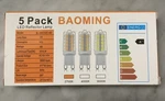 Baoming G9 Led Bulb Dimmable 4w4 Watt T4 Halogen Equivalent, 2700k Soft New. Fixed Price $15.00.