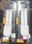 Lot Of 1 Feit 4-pin Led Light Bulb Direct Replacement Soft White 2700k Uses 5w. Fixed Price $8.96.