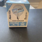 Abco 25g161/2 130v Clear Complexion 2500 Hours 25w Candelabra Base Light. Fixed Price $6.05.