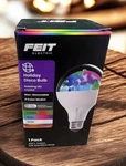 Feit Electric Holiday Disco Led Crystal Bulb Rotating A23 E26 4 Modes. Fixed Price $14.99.